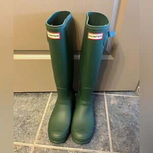 Tall Hunter Rain Boots - Hunter Green